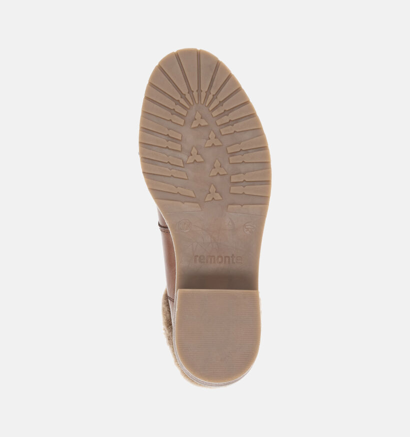 Remonte Boots à lacets en Cognac pour femmes (347227) - pour semelles orthopédiques