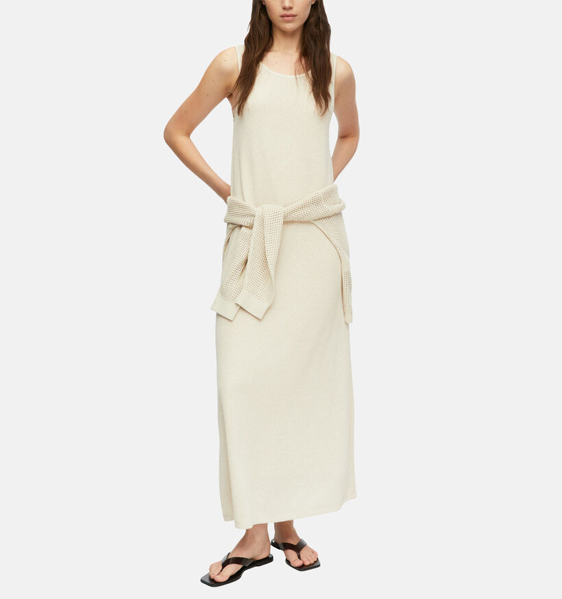 comma Robe mi-longue en Beige pour femmes (375075)