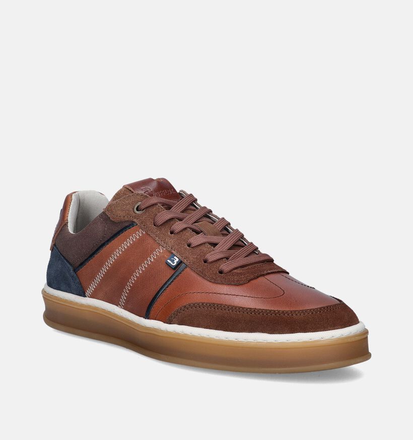 Bufflox Atenas Cognac Veterschoenen voor heren (353940) - geschikt voor steunzolen