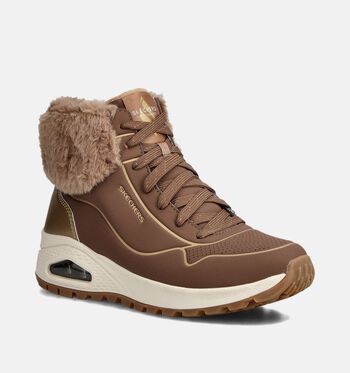 Skechers Low Boots Wit/Bruin/Taupe