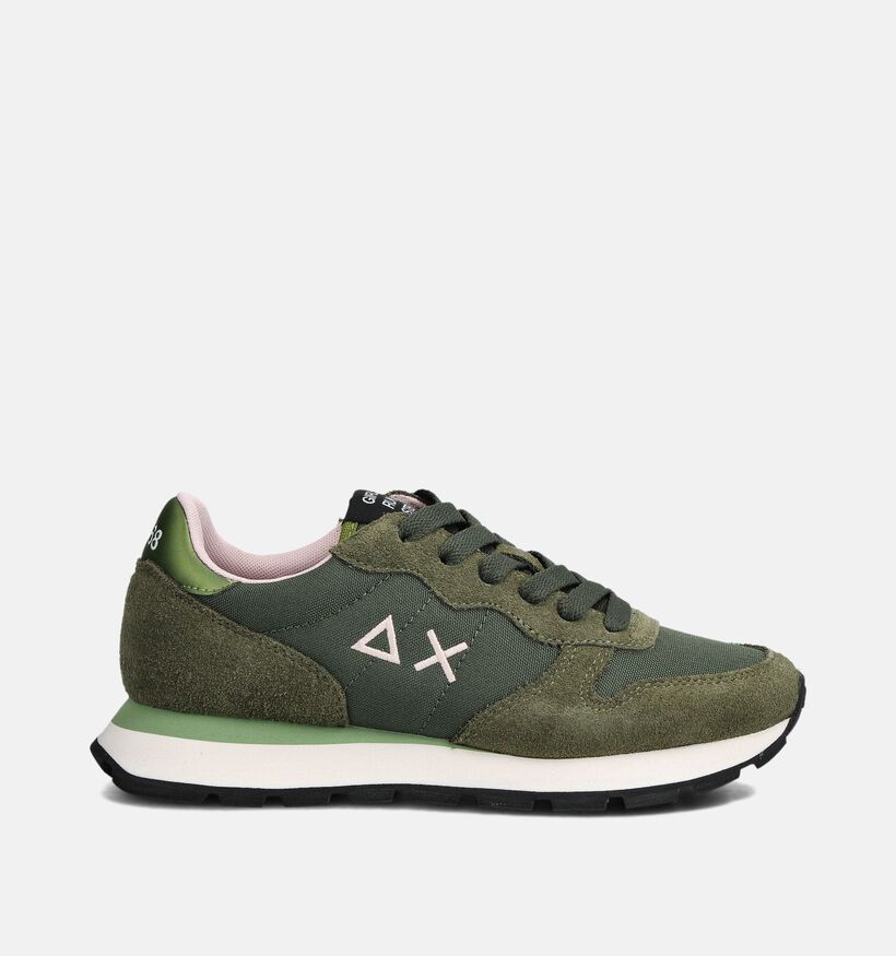 Sun68 Ally Solid Nylon Groene Sneakers voor dames (361895) - geschikt voor steunzolen