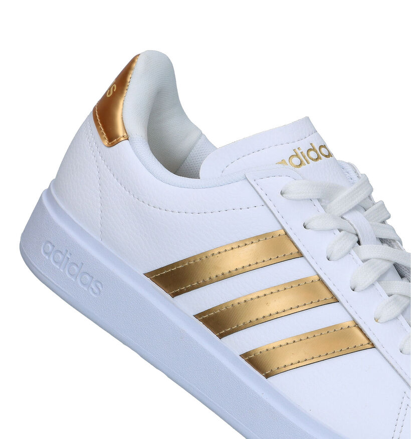 adidas Grand Court 2.0 Baskets sportives en Blanc pour femmes (356989) - pour semelles orthopédiques