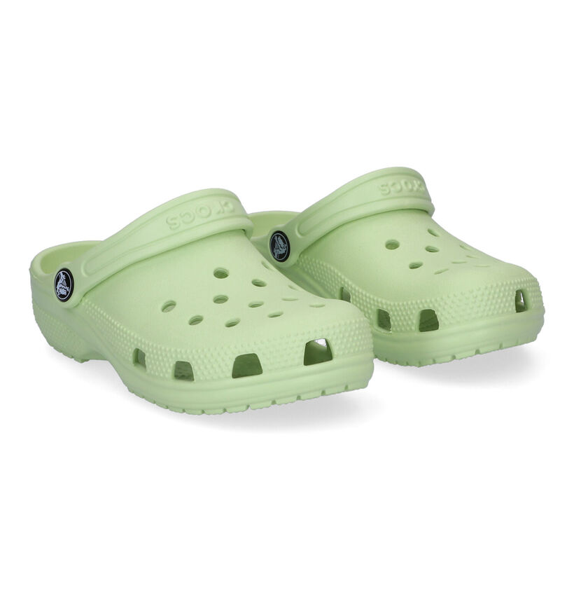 Crocs Classic Clog Nu-pieds en Bleu pour filles, garçons (307767)