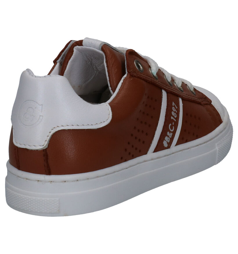 Bana & Co Cognac Sneakers in leer (273247)