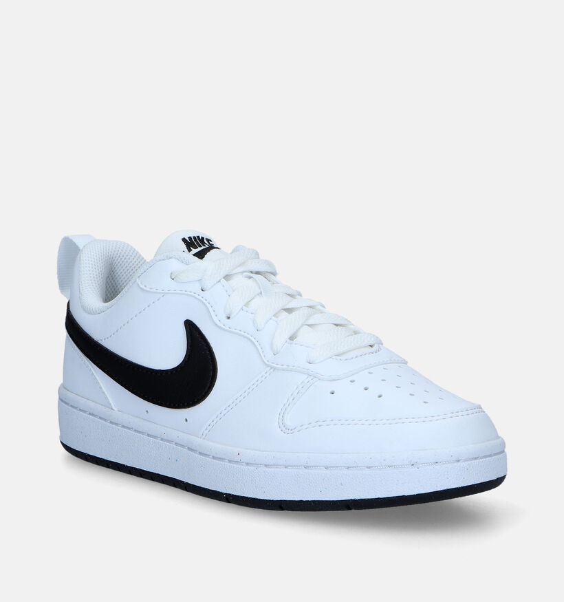 Nike Court Borough Low Witte Sneakers voor jongens, meisjes (357705)