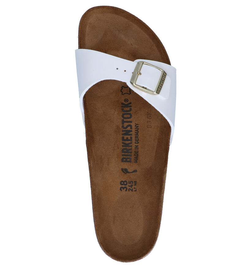 Birkenstock Madrid Nu-pieds en Rouge en simili cuir (322644)