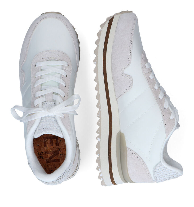 Woden Nora 3 Witte Sneakers voor dames (306958) - geschikt voor steunzolen