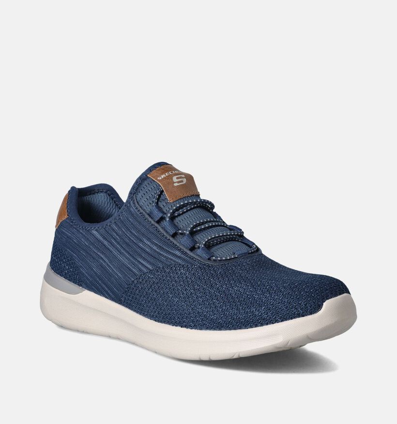 Skechers Lattimore Coringa Blauwe Sneakers voor heren (351872) - geschikt voor steunzolen