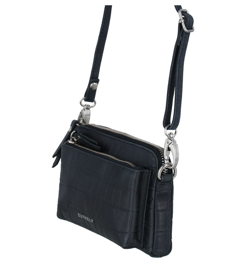 Burkely Croco Caia Kaki Crossbody Tas in leer (297522)