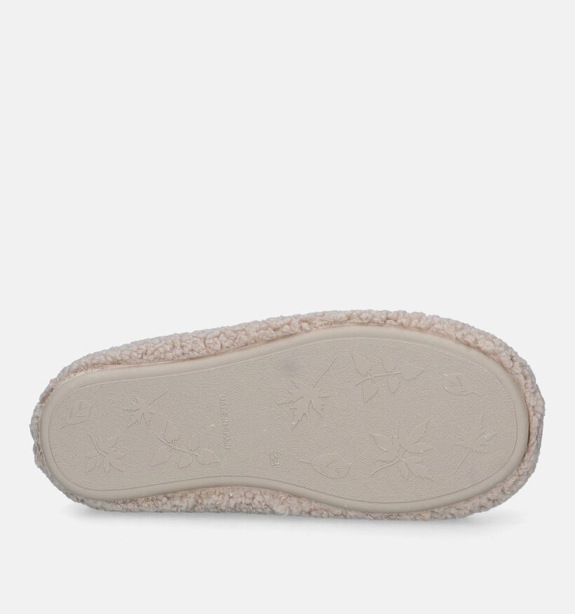 Scapa Beige Teddy Pantoffels voor dames (332654)