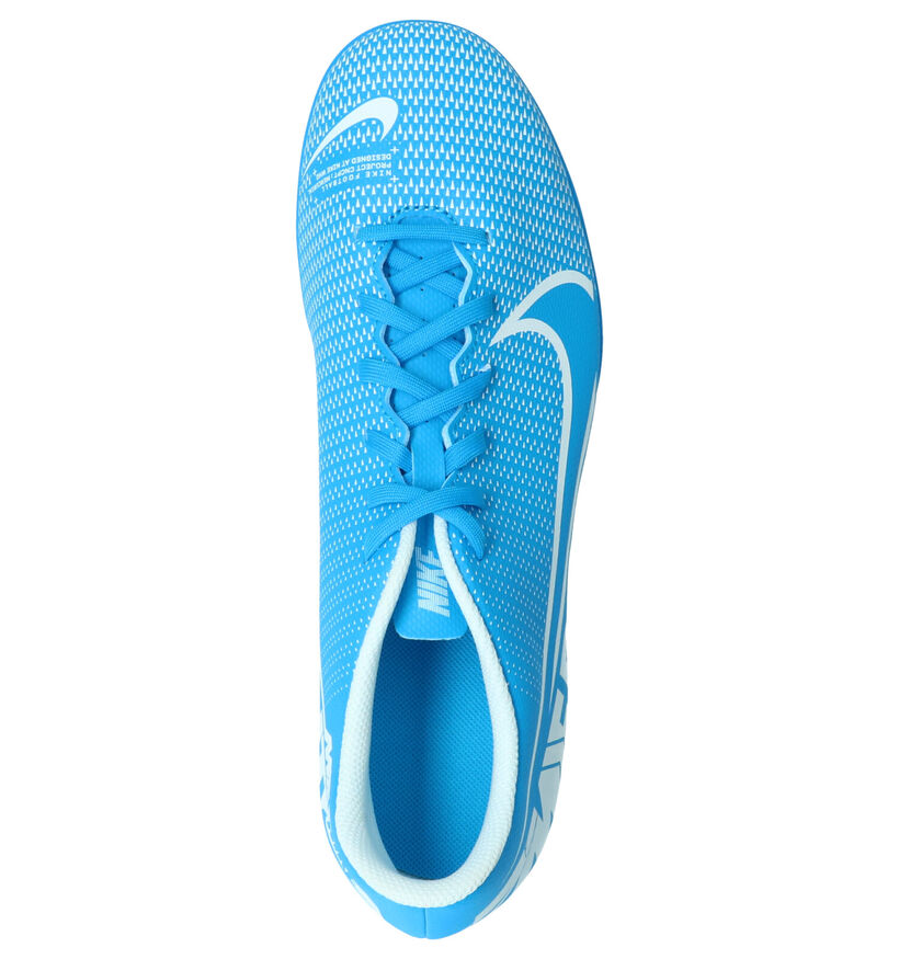 Nike Vapor 13 Club Chaussures de Foot en Bleu en simili cuir (254046)