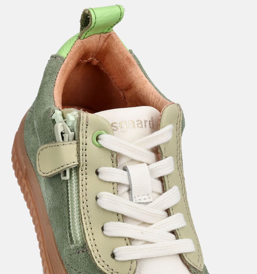 Bisgaard Baskets en Vert pour filles (370789) - pour semelles orthop&eacute;diques