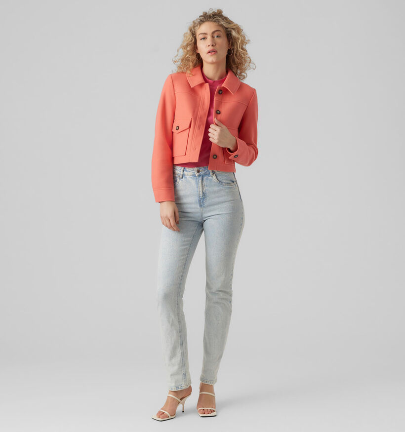 Vero Moda Vibe Manteau en Orange pour femmes (327013)