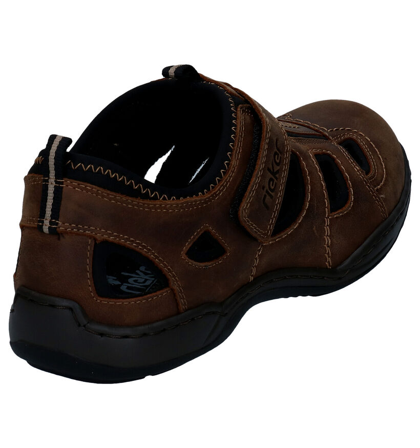 Rieker Bruine Sandalen in leer (287029)