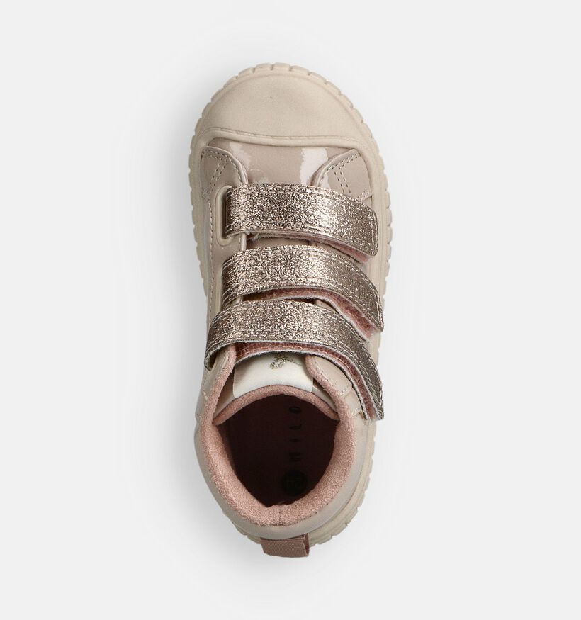 Milo & Mila Beige Velcroboots voor meisjes (362930) - geschikt voor steunzolen