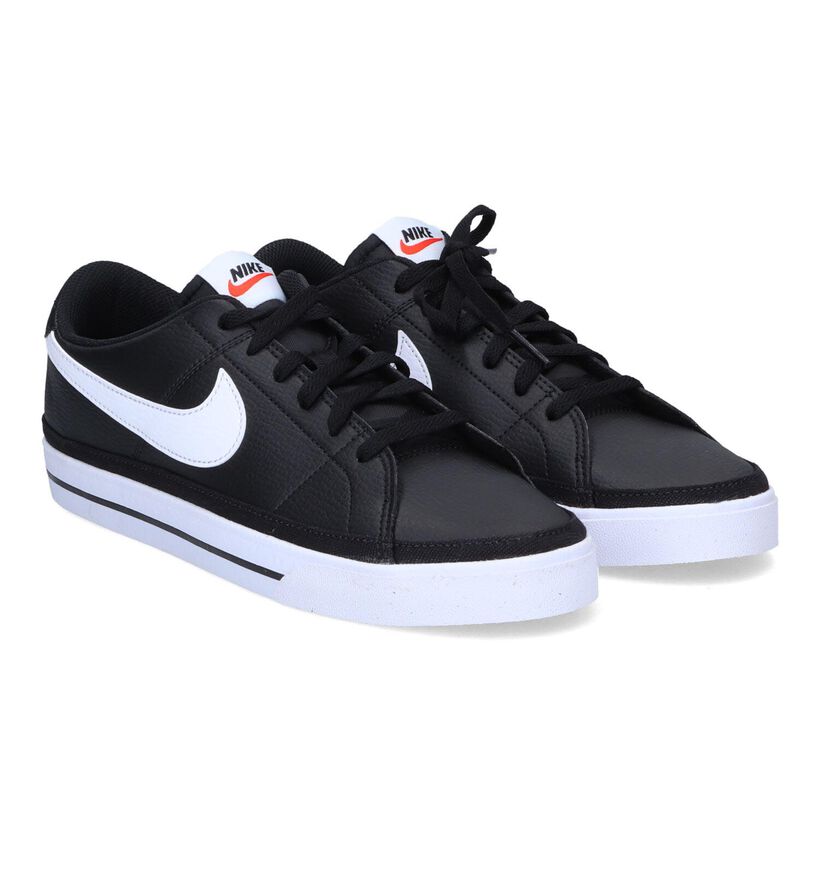 Nike Court Legacy Baskets en Noir pour hommes (321927)