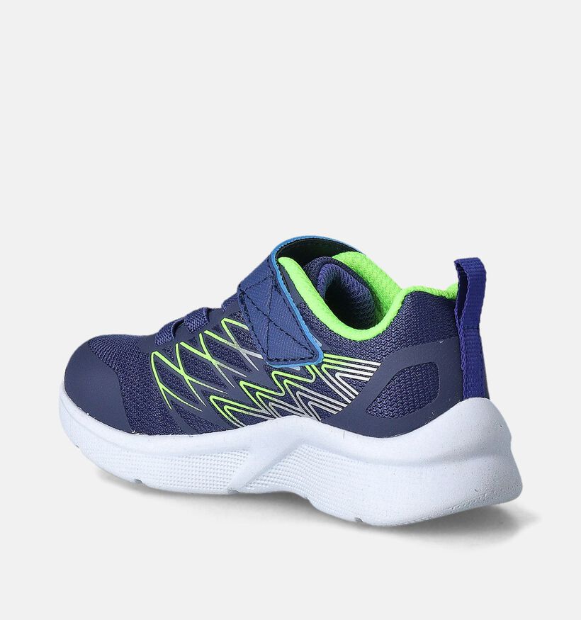 Skechers Microspec Texlor Blauwe Sneakers voor meisjes (361590)