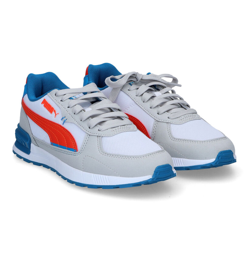 Puma Graviton JR Grijze Sneakers voor jongens (307181) - geschikt voor steunzolen