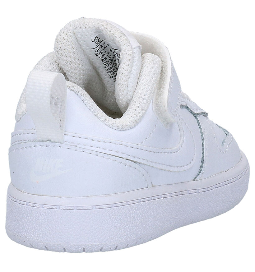 Nike Court Borough Witte Sneakers voor jongens, meisjes (322316)