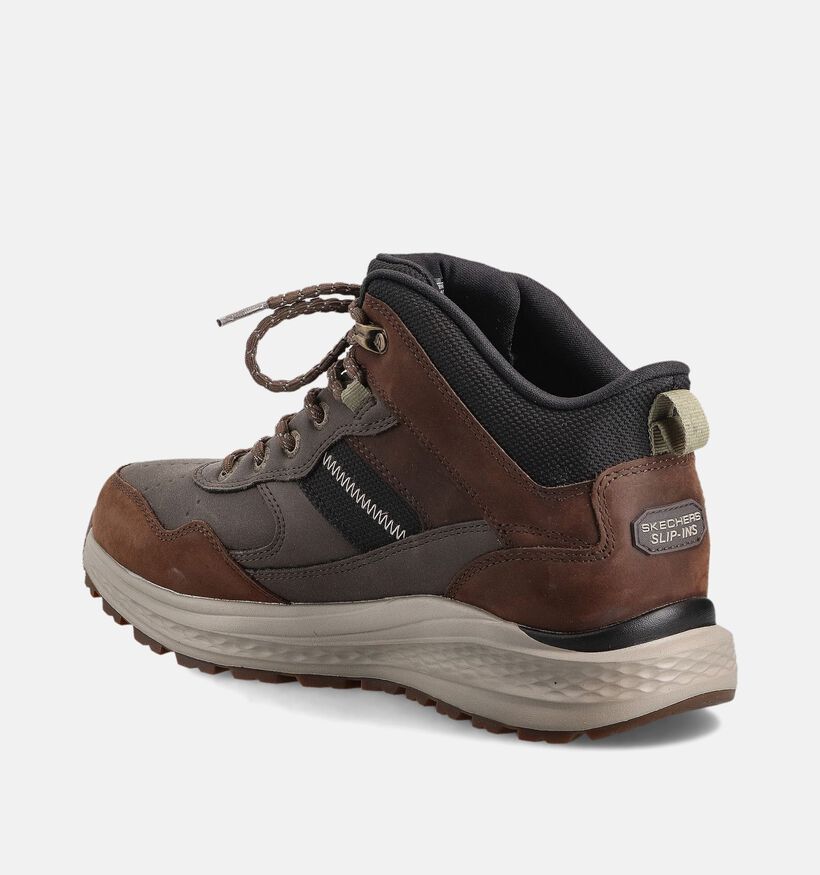Skechers Boots à lacets en Marron pour hommes (360881) - pour semelles orthopédiques