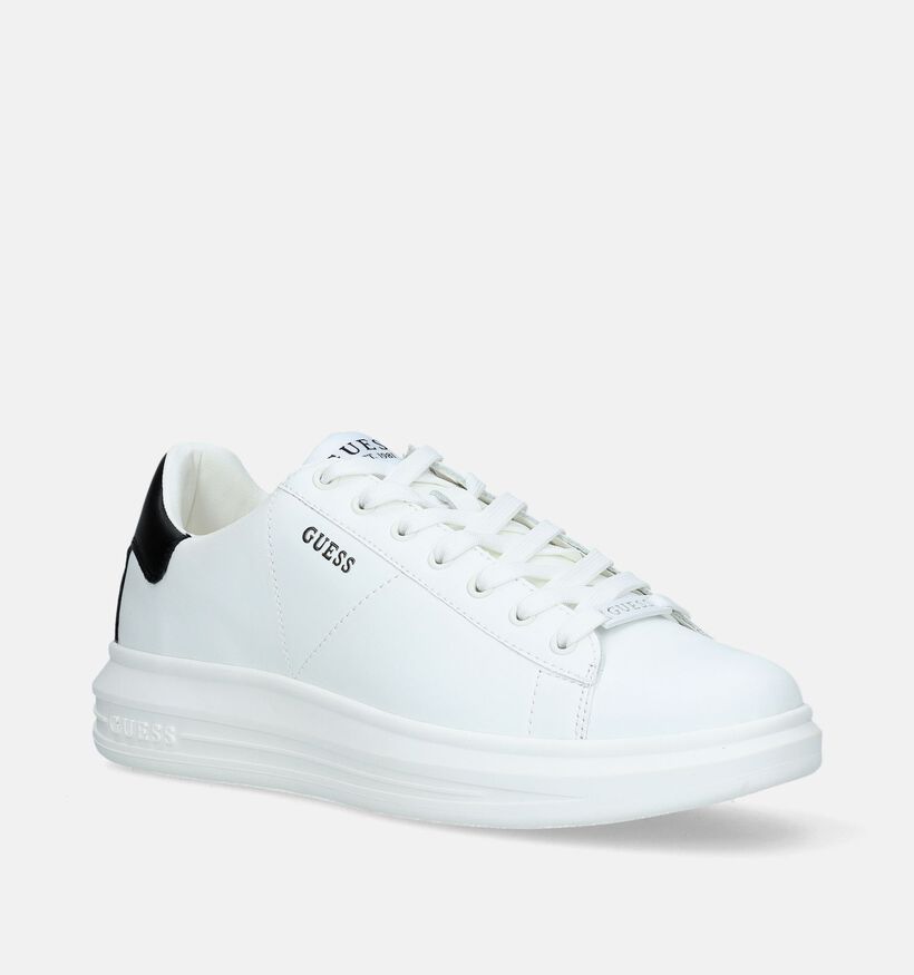 Guess Vibo Witte Veterschoenen voor heren (337396)