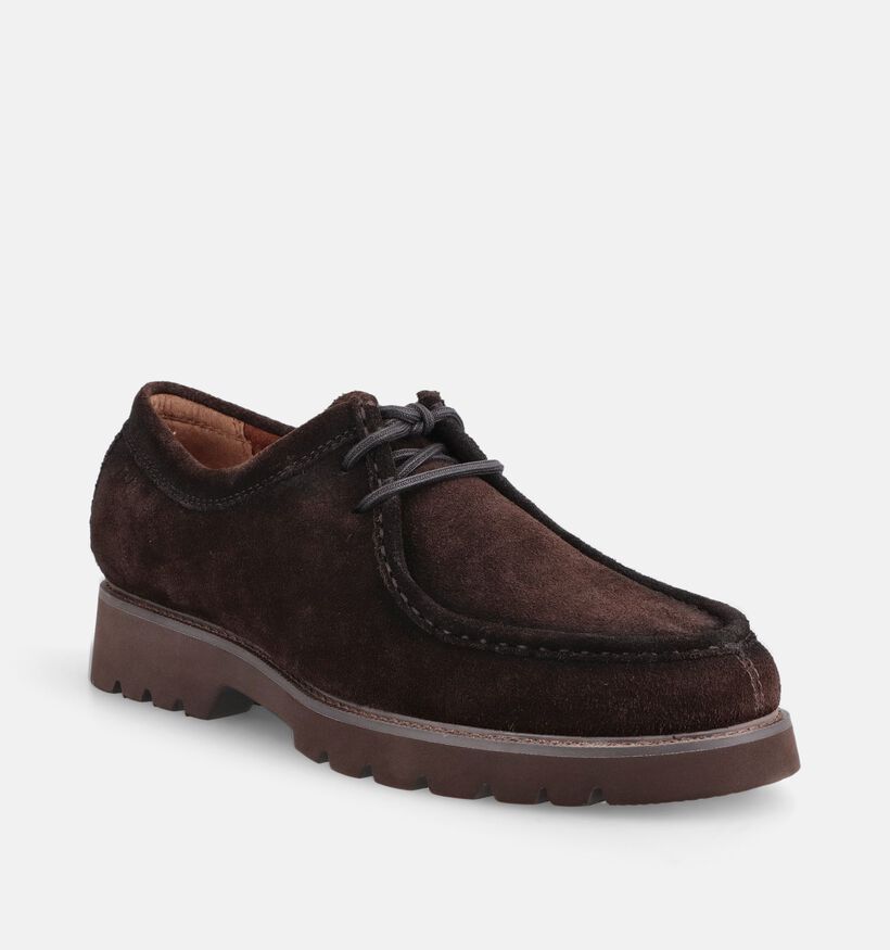 Tamaris Men Donkerbruine Veterschoenen voor heren (378411) - geschikt voor steunzolen
