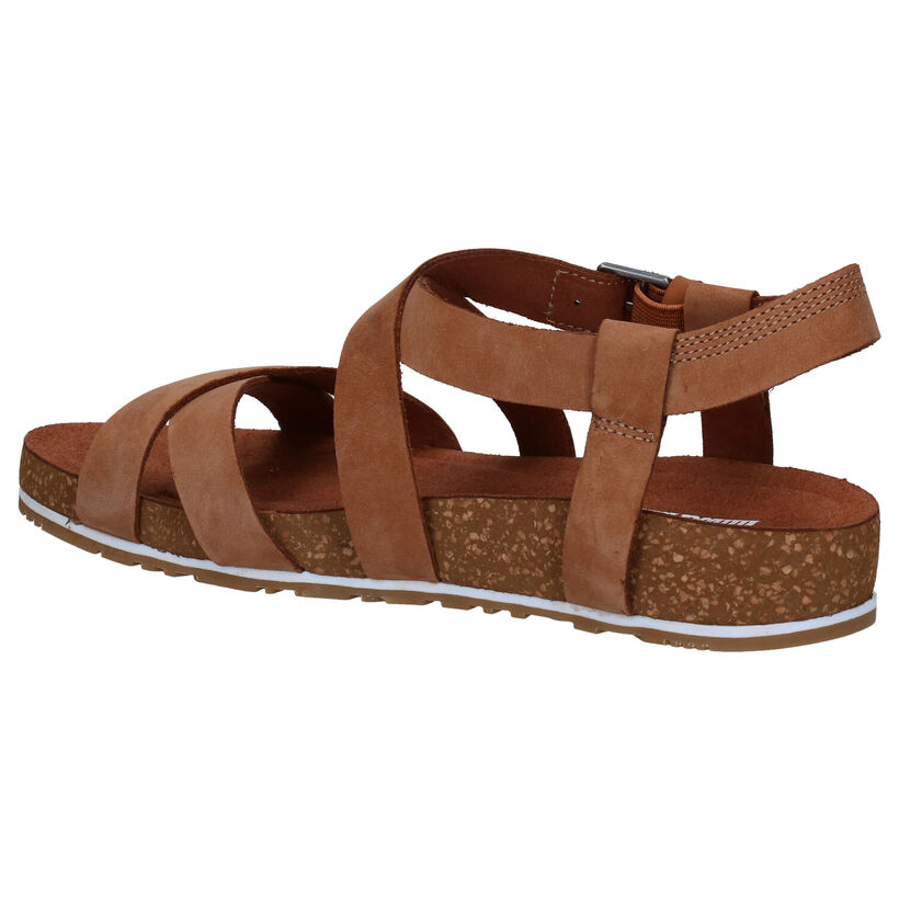 Timberland Malibu Waves Cognac Sandalen in nubuck (267378)