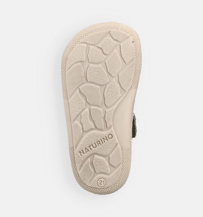 Naturino Barefoot Amur Zip Baskets pour b&eacute;b&eacute; en Vert kaki pour filles, gar&ccedil;ons (372305) - pour semelles orthop&eacute;diques