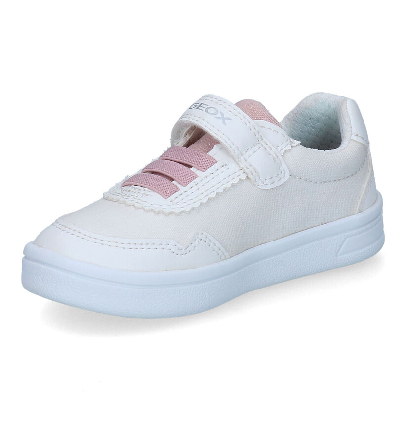 Geox Djrock Chaussures basses en Blanc pour filles (302627) - pour semelles orthopédiques