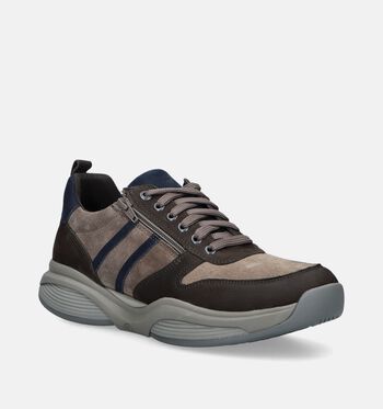 Xsensible Stretchwalker Chaussures plates Taupe/Bleu/Vert