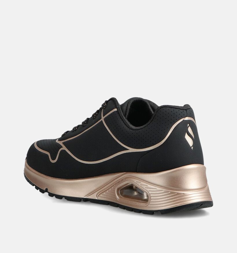 Skechers Uno Zwarte Sneakers voor meisjes (366287) - geschikt voor steunzolen