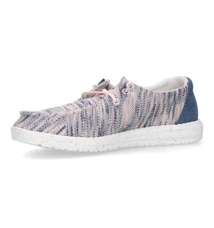 HEYDUDE Wendy Sox Blauwe Instappers voor dames (324950) - geschikt voor steunzolen
