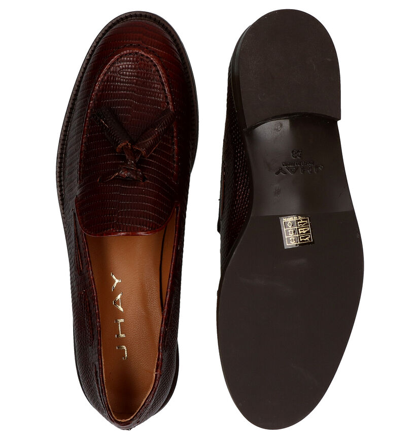 JHay Bruine Loafers in leer (281954)