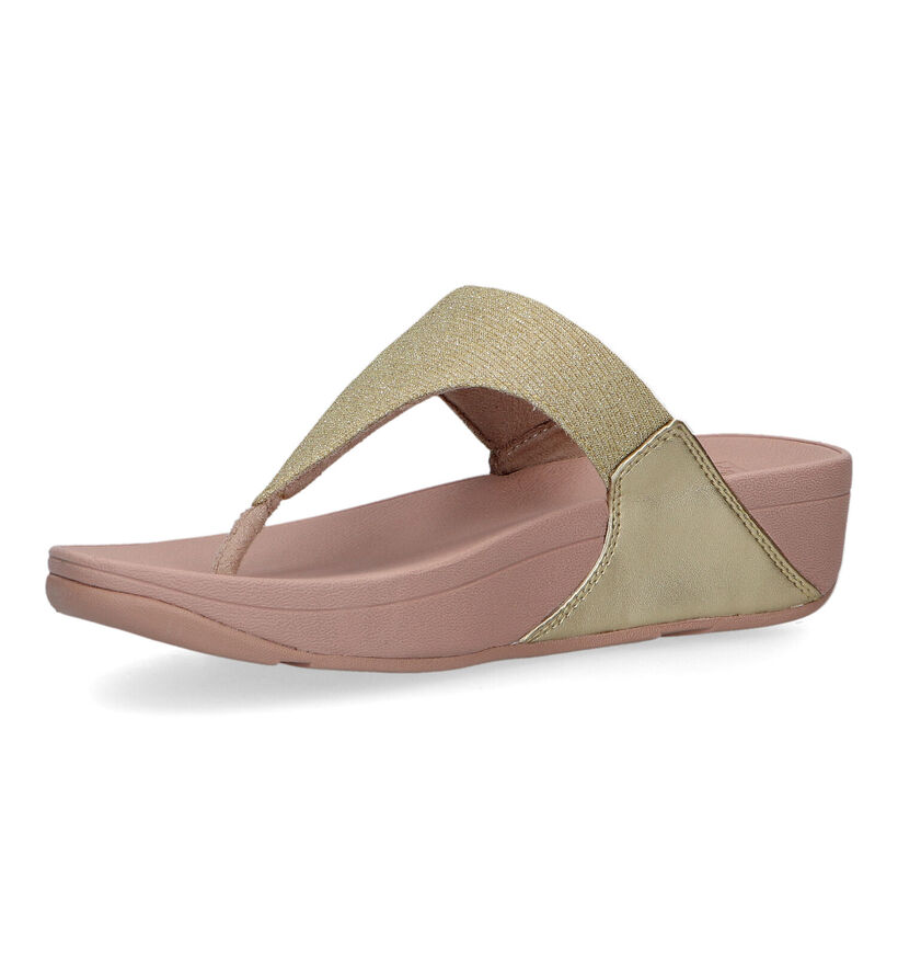 FitFlop Lulu Shimmerlux Gouden Teenslippers voor dames (320469)