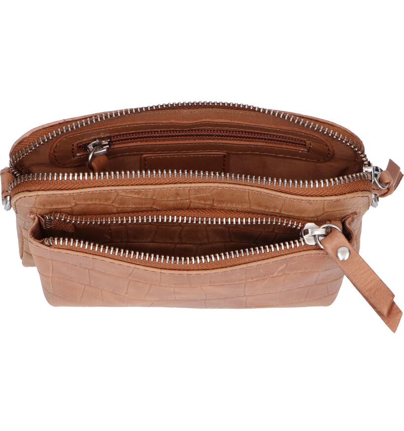 Burkely Icon Ivy Zwarte Crossbody Tas in leer (307981)