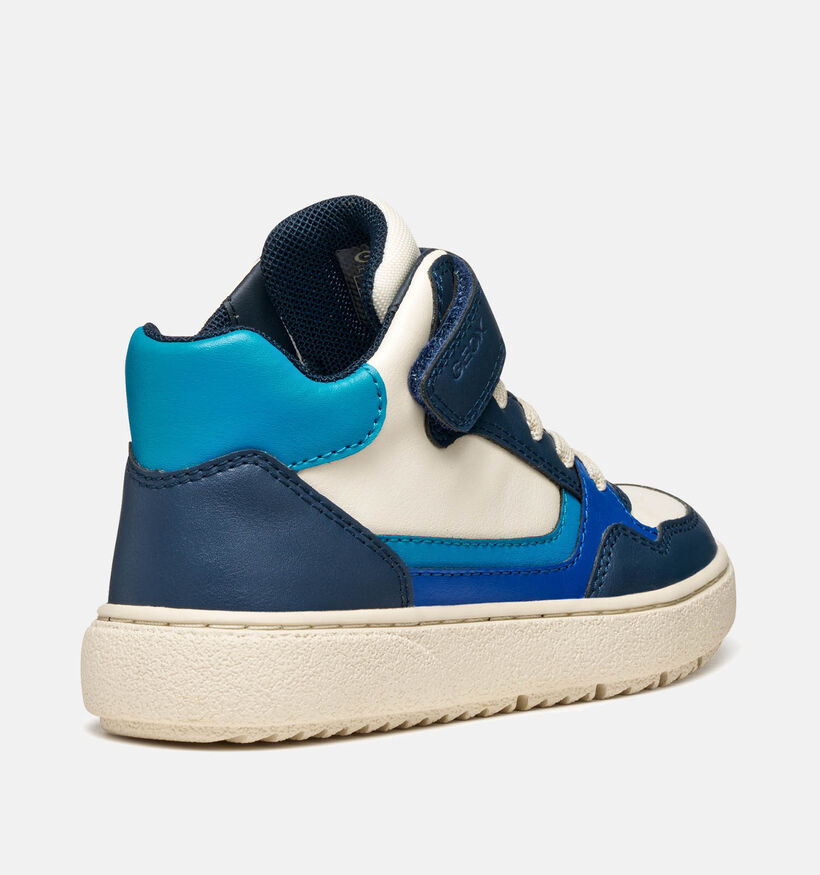 Geox Wit/Blauwe Sneakers voor jongens (360388) - geschikt voor steunzolen