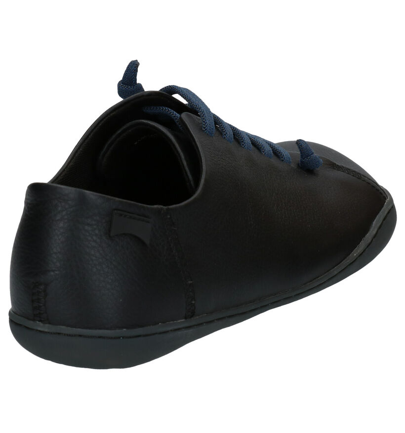 Camper Chaussures slip-on en Bleu foncé en cuir (282112)