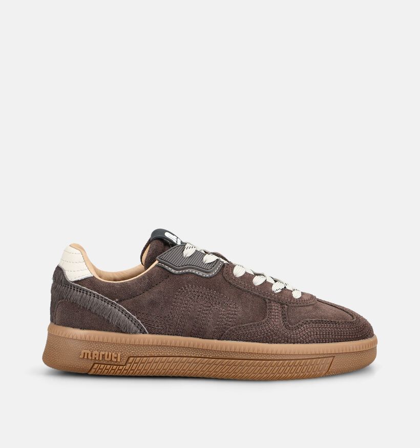 Maruti Yale Donkerbruine Sneakers voor dames (377137) - geschikt voor steunzolen