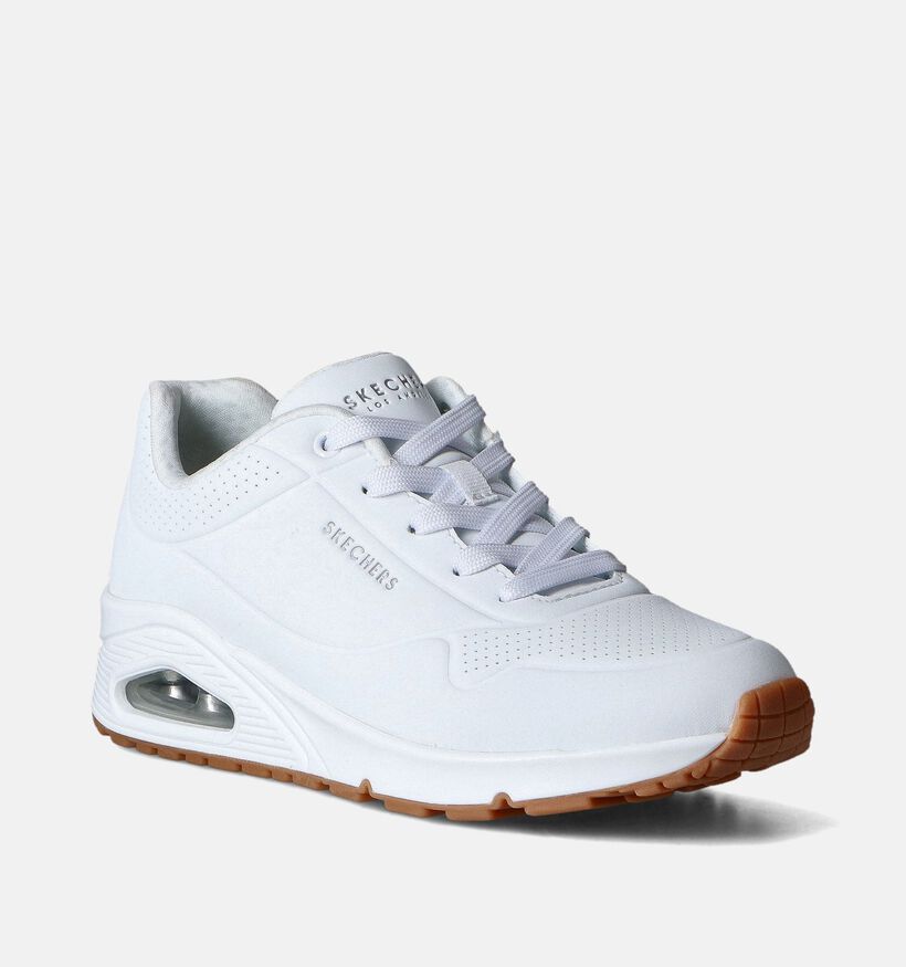 Skechers Uno Stand On Air Witte Sneakers voor dames (350489) - geschikt voor steunzolen