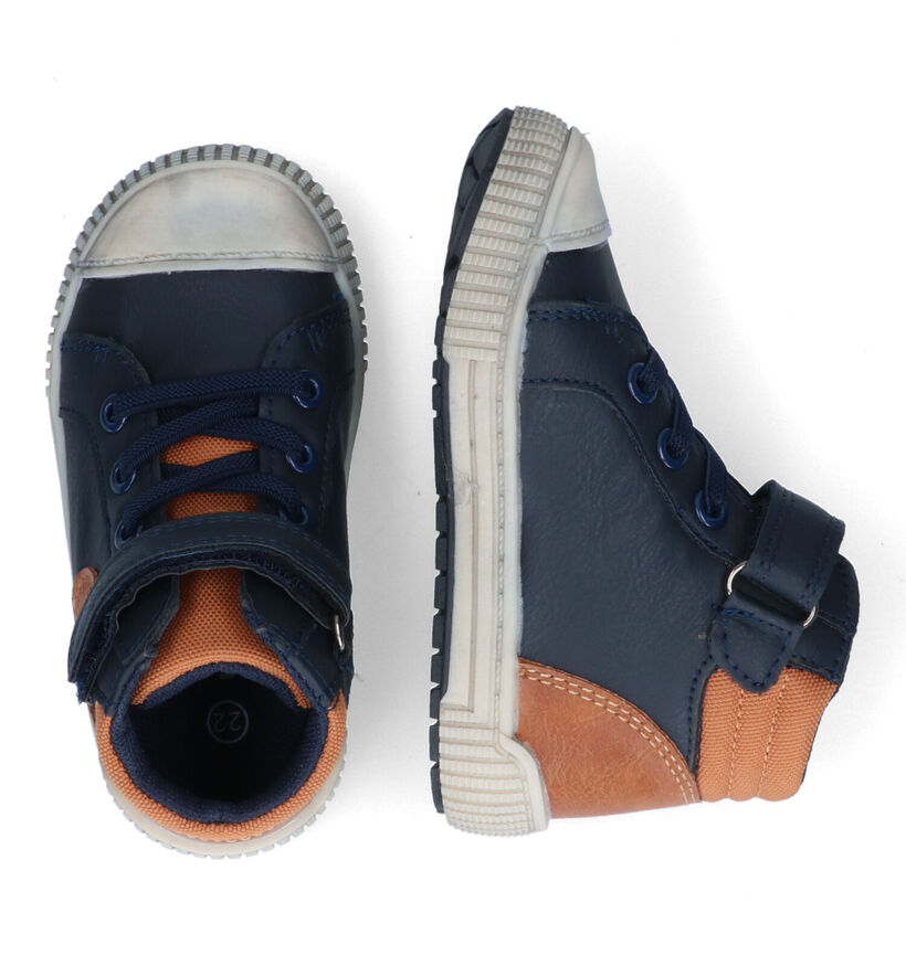 Milo & Mila Chaussures hautes en Bleu en simili cuir (313596)