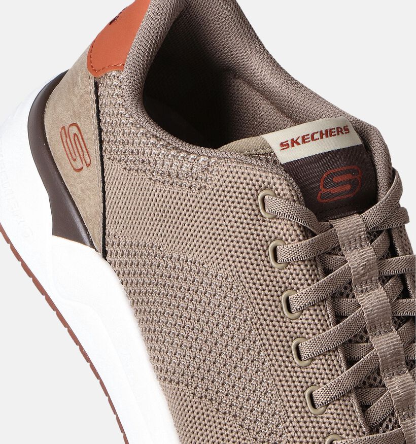 Skechers Corliss Dorset Taupe Instappers voor heren (351867)