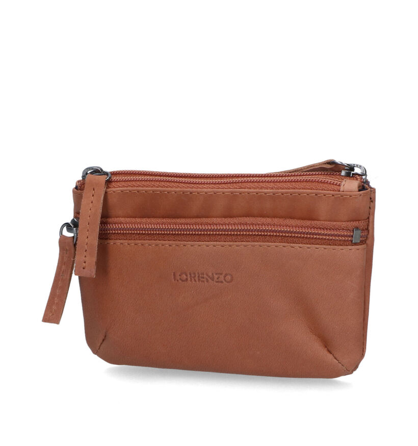 Euro-Leather Porte-monnaie en Cognac pour femmes, hommes (343481)