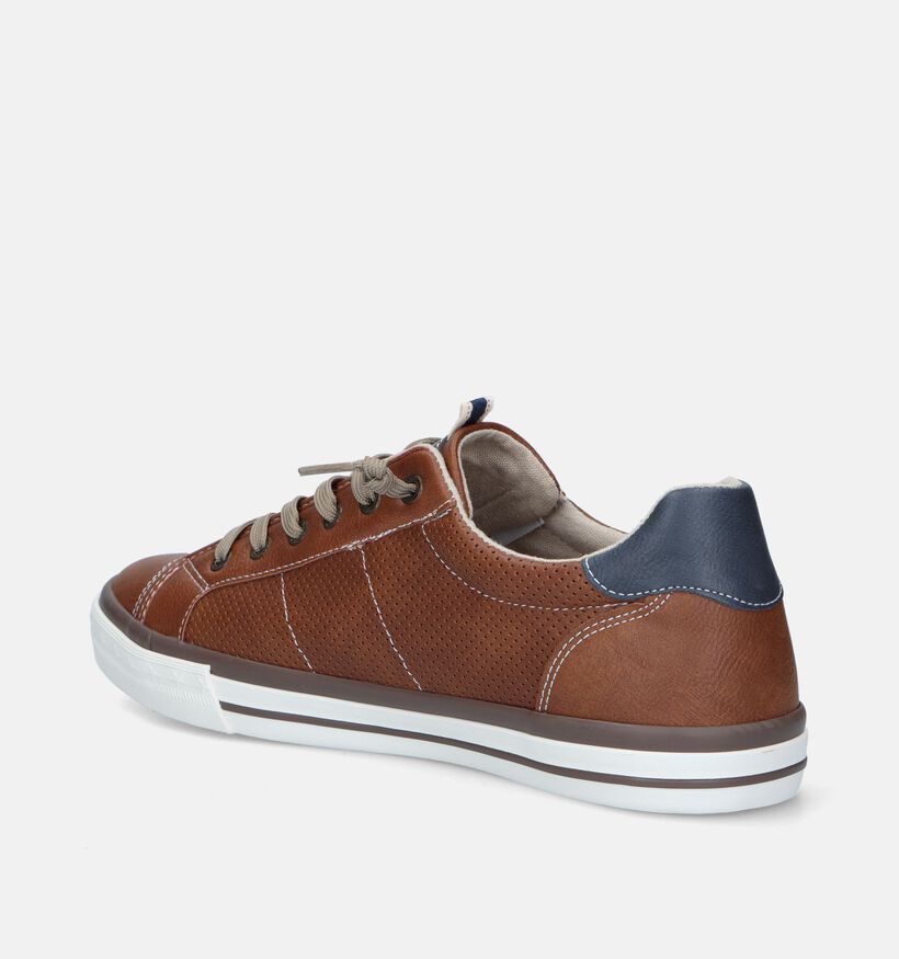 Mustang Chaussures à enfiler en Cognac pour hommes (338797)