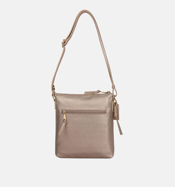 Laurent David Crossbody tassen Beige/Goud/Cognac/Blauw