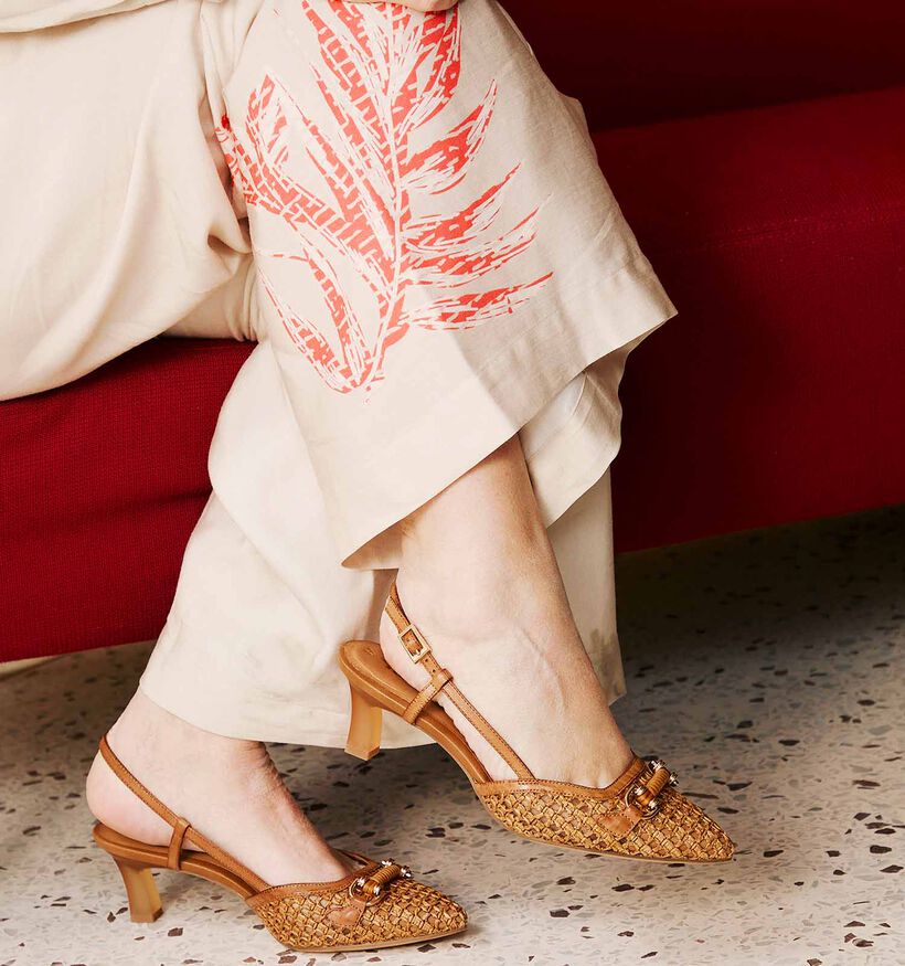 Tamaris Cognac Slingback pumps voor dames (354323)