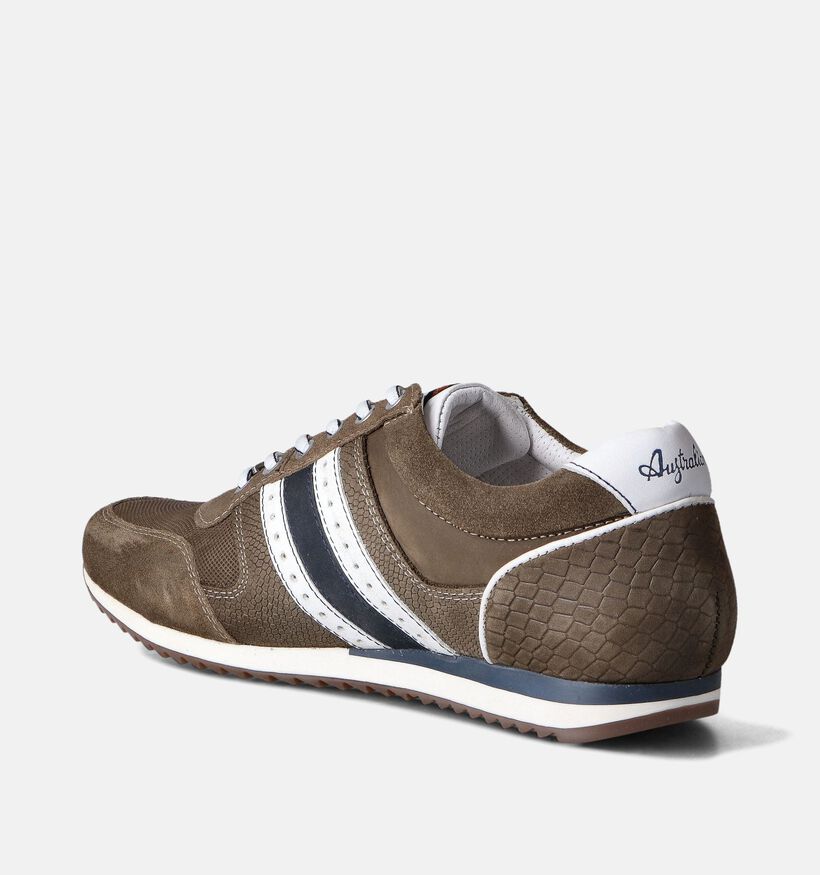 Australian Camaro Kaki Veterschoen voor heren (353956) - geschikt voor steunzolen