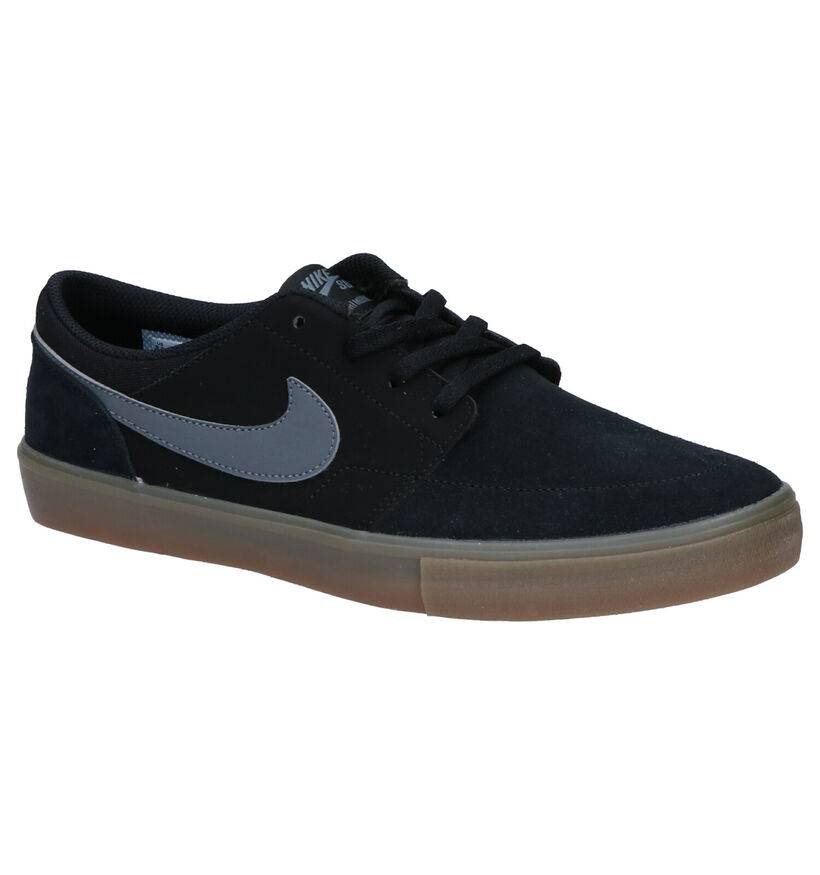 Nike SB Portmore II Solar Kaki Sneakers in daim (261693)