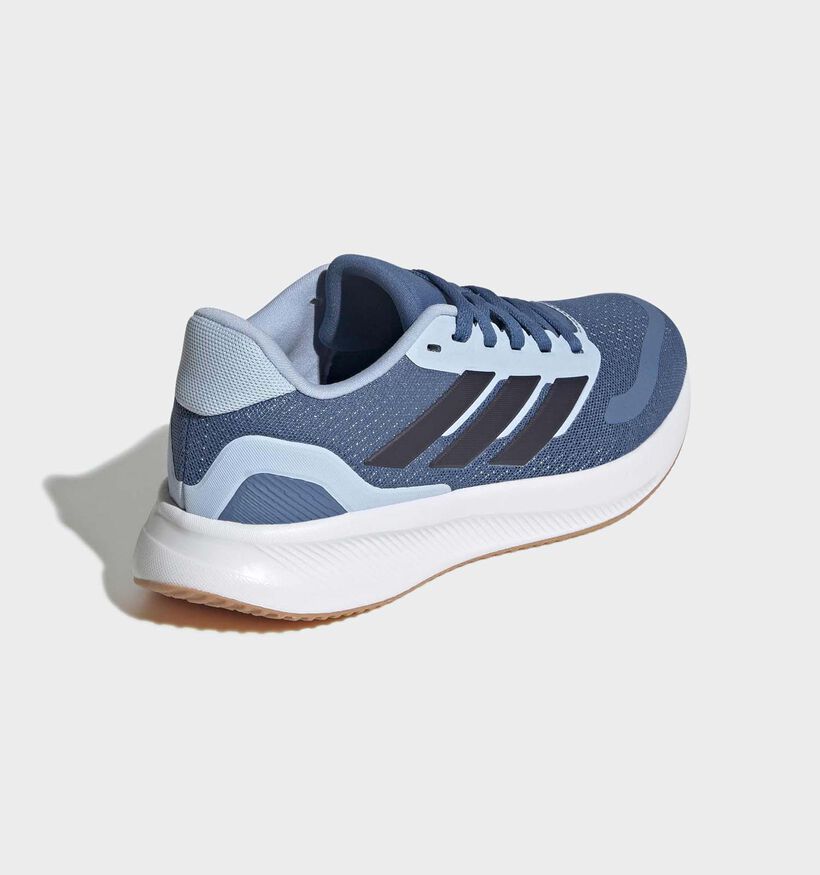 adidas Runfalcon 5 Baskets en Bleu pour filles, gar&ccedil;ons (366862) - pour semelles orthop&eacute;diques
