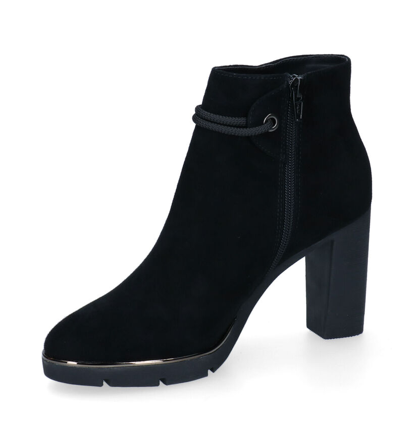 Nathan-Baume Bottines à talons en Noir en nubuck (297775)