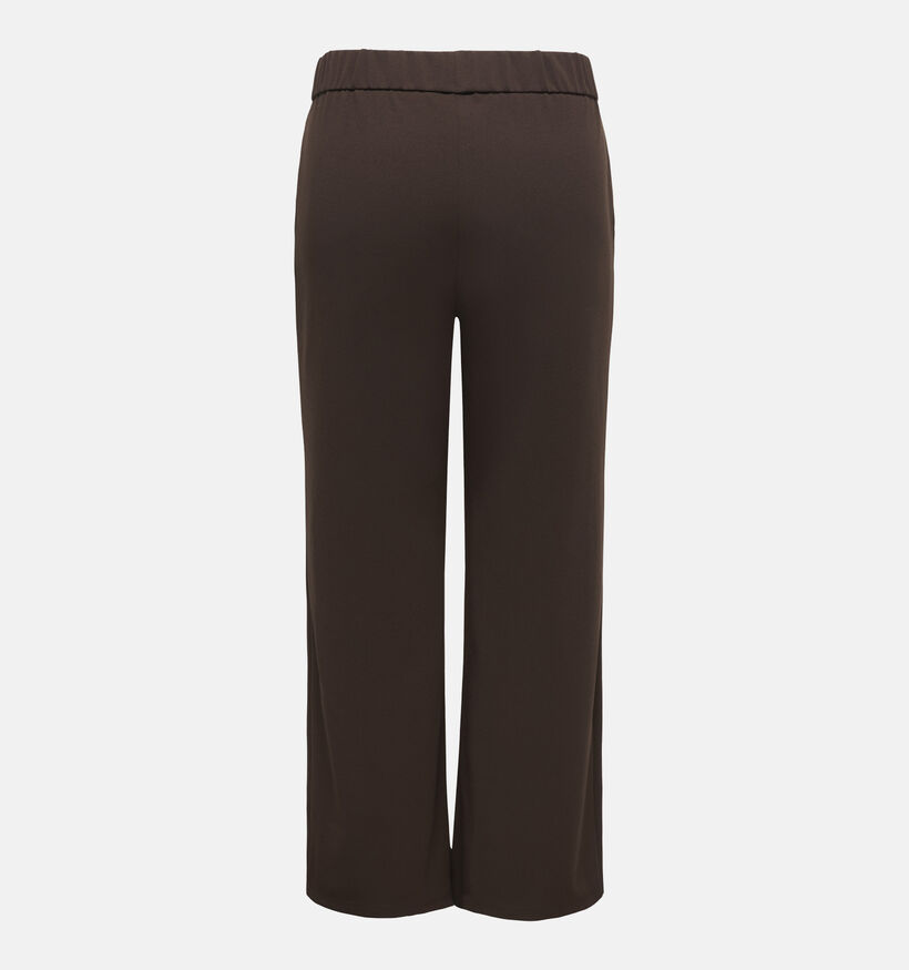 ONLY Carmakoma Sania Pantalon classique en Brun fonc&eacute; pour femmes (378401)